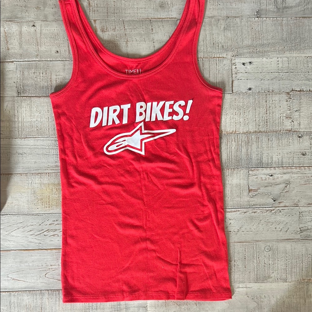 Time and Tru Red Tank Top